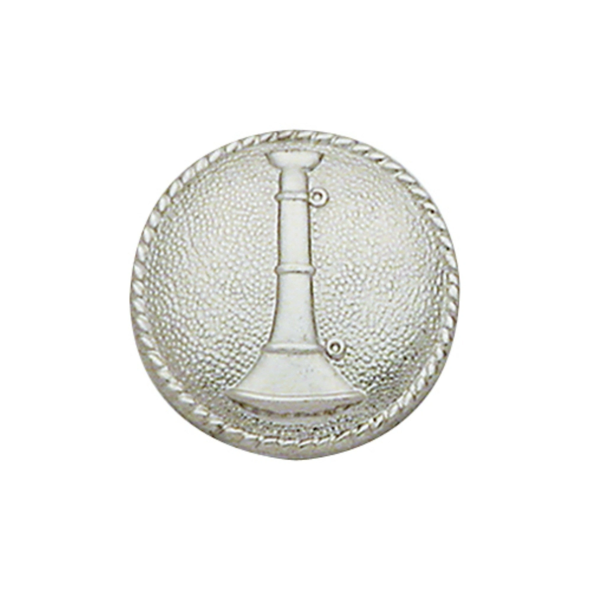 Bugle Rotondo Distintivo Collare | Oro o Argento: Un Tocco di Classe!